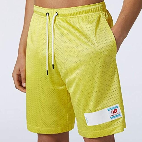 New Balance Men's NB Essentials Mesh Short, First Light , Small - Picture 4 of 5